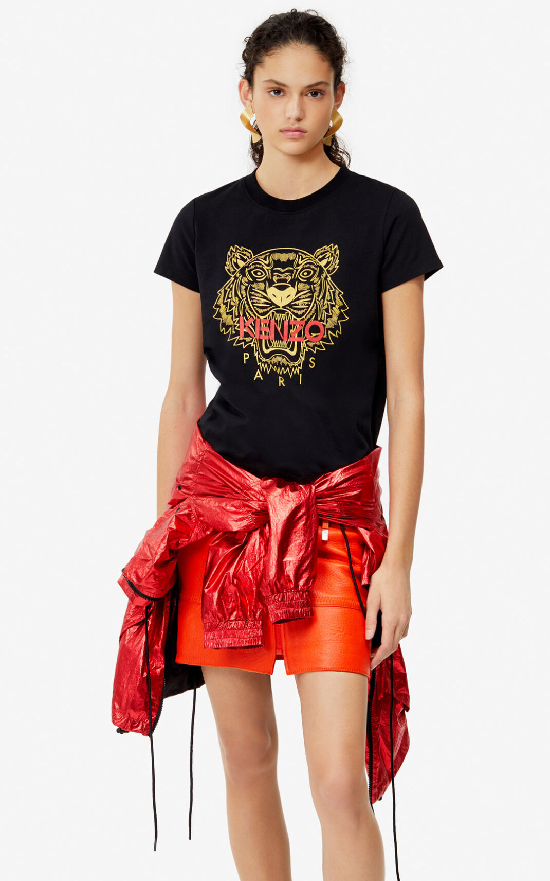 Camiseta Kenzo Tiger Feminino - Pretas | 053MGSNDT